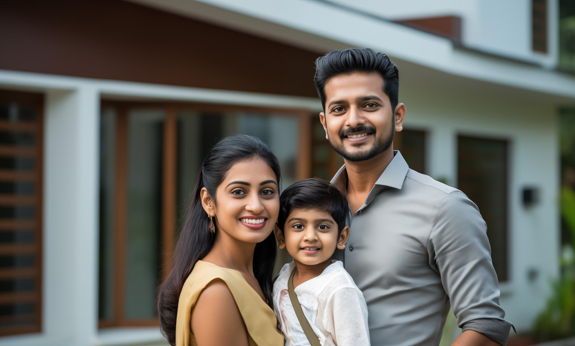 The Reddy family at home
